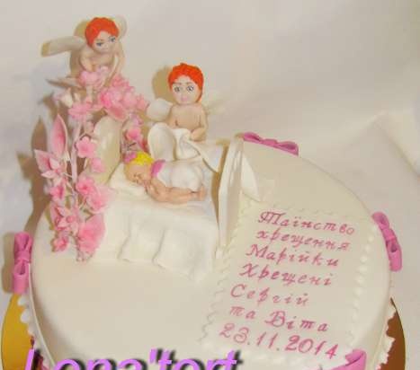 Cakes for birth, baptism, year (not numbers)