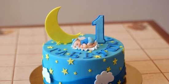 Cakes for birth, baptism, year (not numbers)