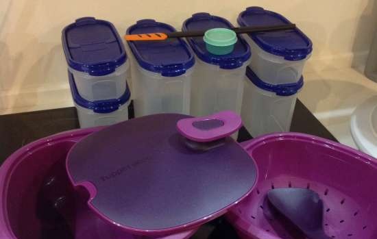 Plastfat Tupperware - anmeldelser