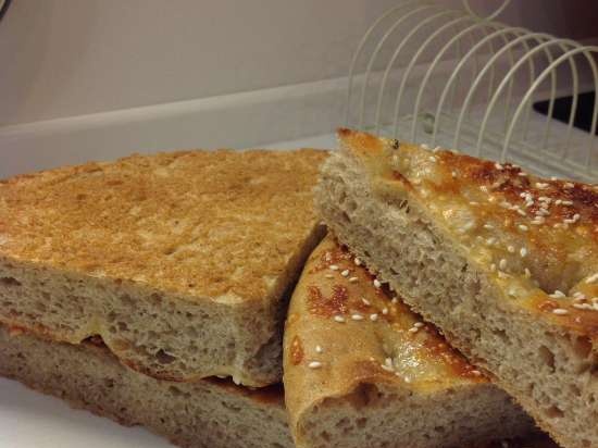 Hvete-rug nesten Focaccia