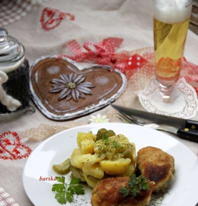 Hakket Schnitzel Wien-stil (Hackfleisch Schnitzel nach Wiener Art)