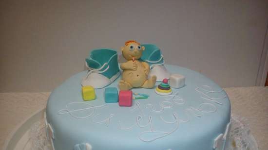 Cakes for birth, baptism, year (not numbers)