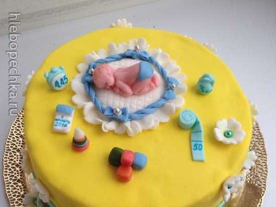 Cakes for birth, baptism, year (not numbers)