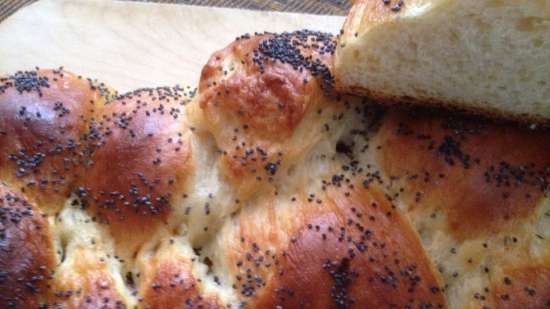 Hvete og potetflette (challah) (ovn)