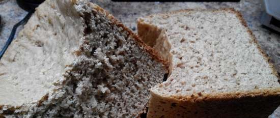 Wheat-rye bread in a bread maker (our family-proven recipe)