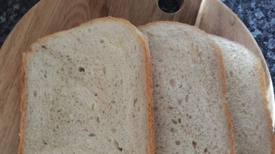 Daily white bread with live / pressed yeast in a Panasonic SD-2500 bread maker