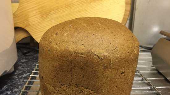 Wheat-rye bread on a long dough