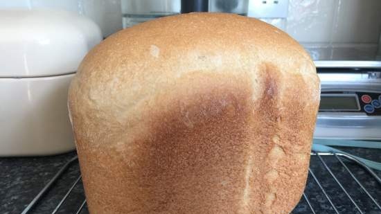 Daily white bread with live / pressed yeast in a Panasonic SD-2500 bread maker