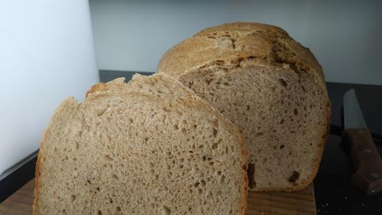 Wheat-rye bread on a long dough