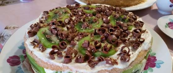 Friskere kake med kiwi