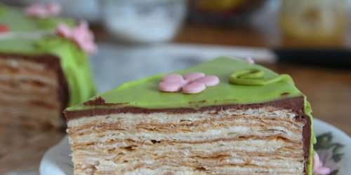 Gentle Napoleon cake (master class)