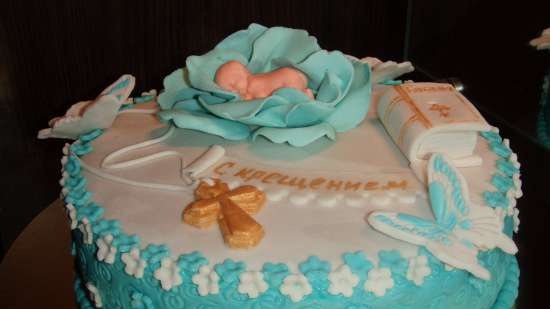 Cakes for birth, baptism, year (not numbers)