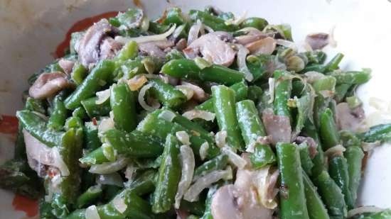 Salad đậu xanh nấm