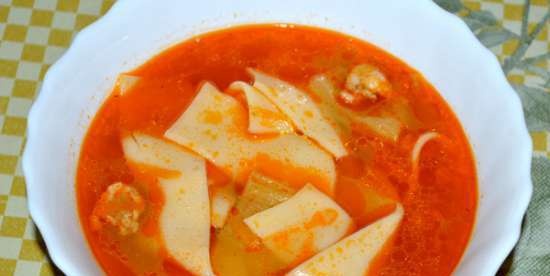 Tomato soup with bell pepper