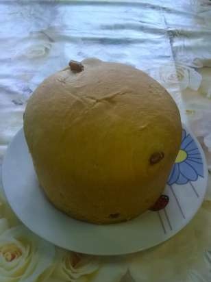 Kulich ar Myasoedovskaya krāsnī (meistarklase)