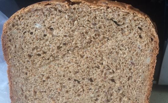 Wheat-rye bread on a long dough