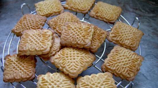 Cookies Dùng cho trà. Đối với một con tem (theo GOST, điều chỉnh một chút)