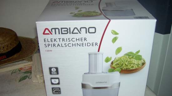 Spiralhakker (skiver, spiralizer) for kutting av grønnsaker og frukt