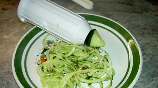 Spiralhakker (skiver, spiralizer) for kutting av grønnsaker og frukt