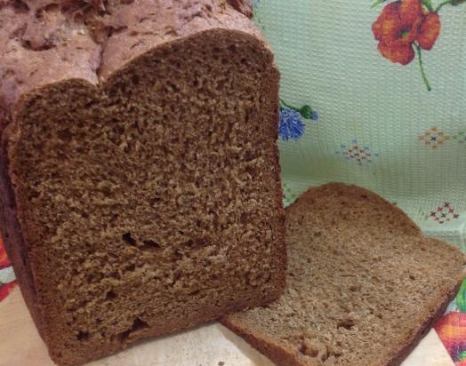 Rye-wheat bread with garlic and herbs (Panasonic 2501)