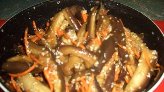 Korean style eggplant steamed