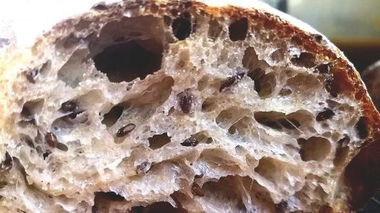 Ciabatta raudzēta ar 50% mitruma