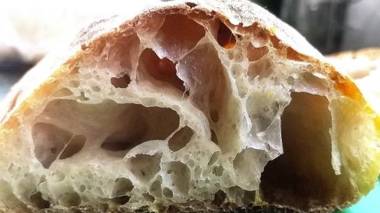 Ciabatta raudzēta ar 50% mitruma