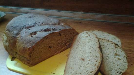 Wheat-rye bread "For those who want, but are afraid" (oven)