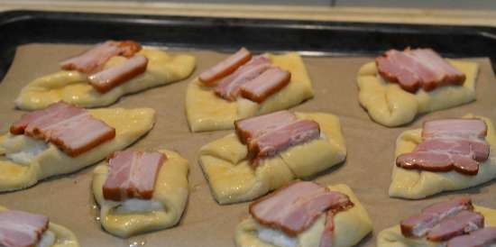 Konvolutt med bacon og bechamel