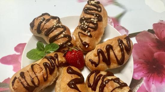 Eclairs fra fullkornsmel "Når du vil ha noe søtt"