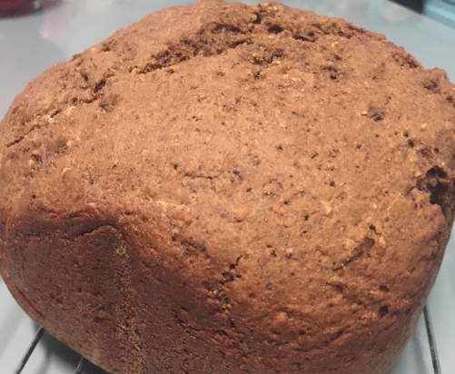 Rye / wheat / amaranth custard bread in a bread maker