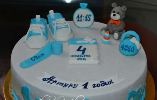 Cakes for birth, baptism, year (not numbers)