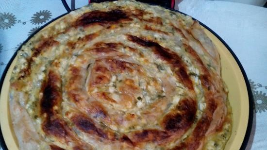 Pita classic Serbian in a pressure cooker, multicooker and oven