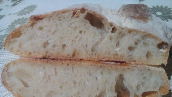 Ciabatta raudzēta ar 50% mitruma