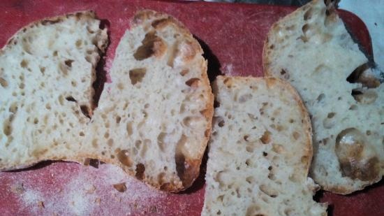 Ciabatta raudzēta ar 50% mitruma