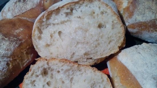 Ciabatta raudzēta ar 50% mitruma