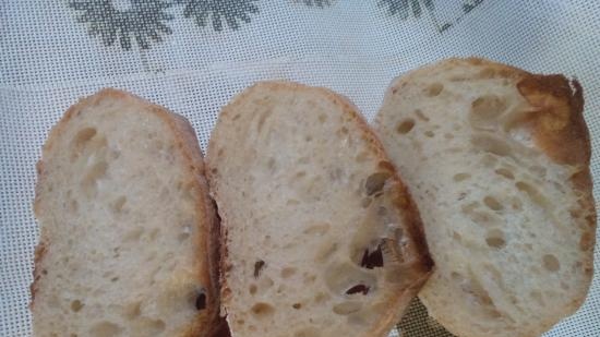 Ciabatta raudzēta ar 50% mitruma