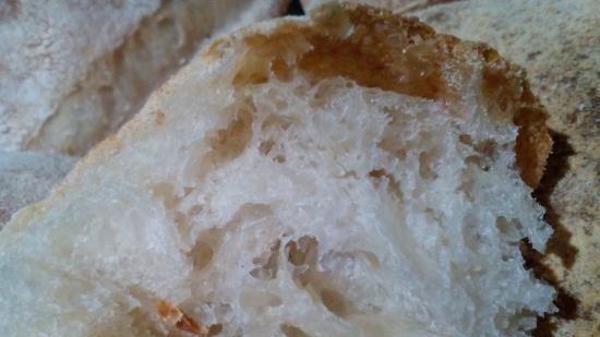 Ciabatta raudzēta ar 50% mitruma