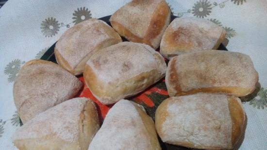 Ciabatta raudzēta ar 50% mitruma