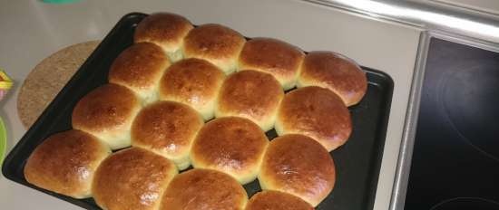 Butter buns according to GOST taste from childhood