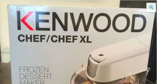 Kenwood kjøkkenmaskin: arbeider med tilbehør