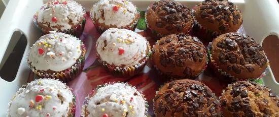 Banānu cupcakes