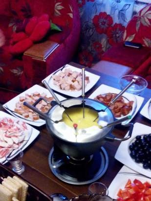 Raclette, fondue