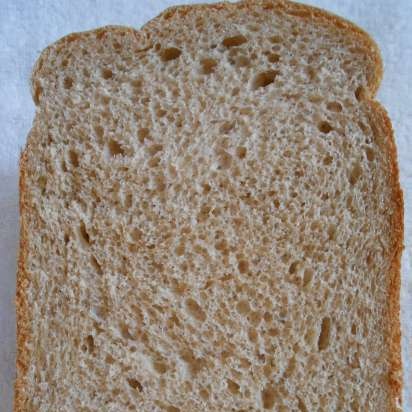 Gray bread on light beer in a bread maker