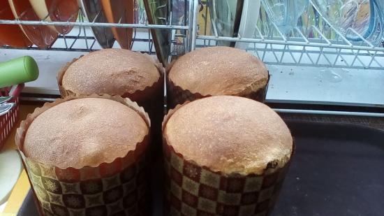 Kulich ar Myasoedovskaya krāsnī (meistarklase)