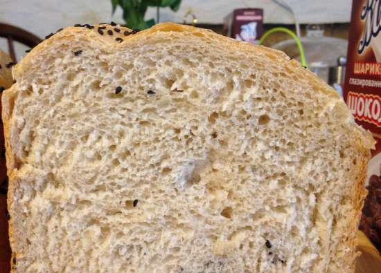 Daily white bread with live / pressed yeast in a Panasonic SD-2500 bread maker