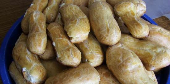 Sjokolade eclairs med marshmallows