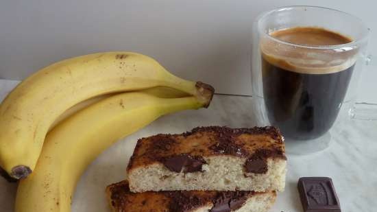 Banankake med sjokolade