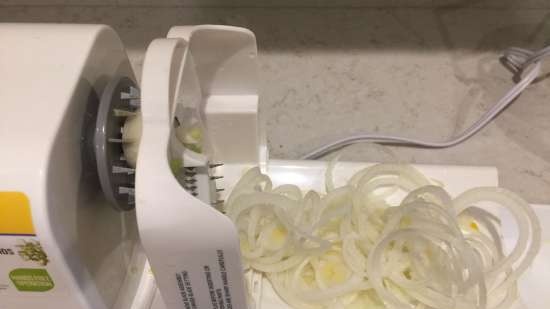 Spiralhakker (skiver, spiralizer) for kutting av grønnsaker og frukt