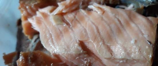 Cá hồi coho tẩm gia vị khô a la sous vide